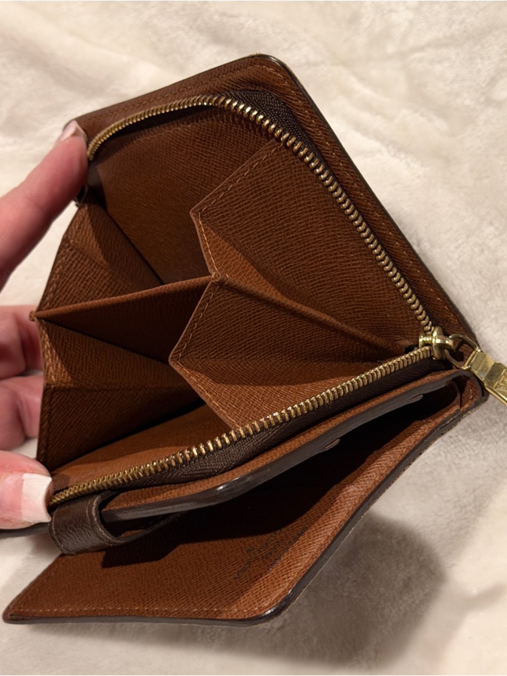 Louis Vuitton Porte Monnaie Viennois Wallet Monogram Compact Snap Coin VINTAGE - Picture 5 of 15